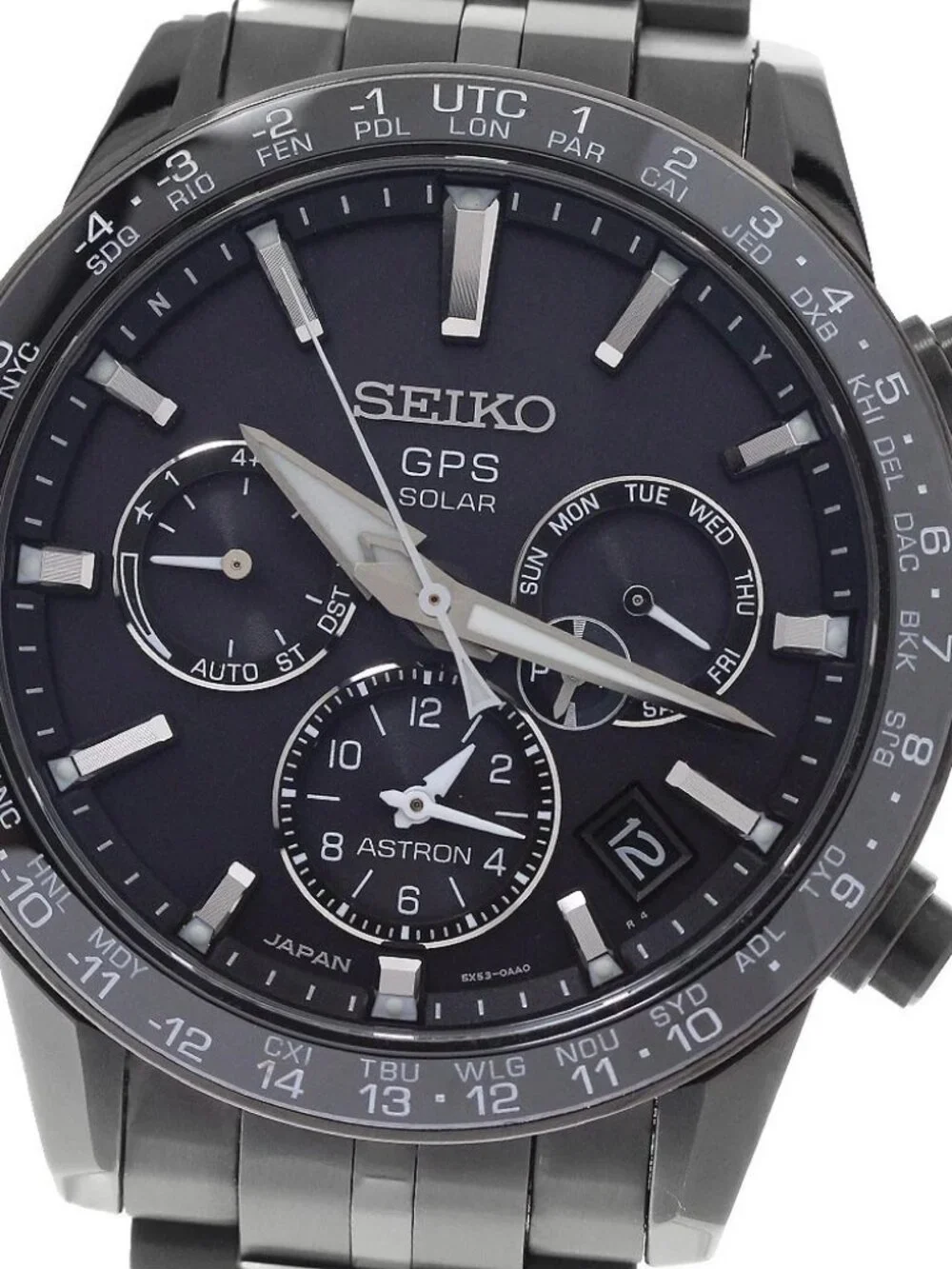 SEIKO Astron SBXC037/5X53-0AB0 GPS Solar Powered Radio Men's Watch_964380